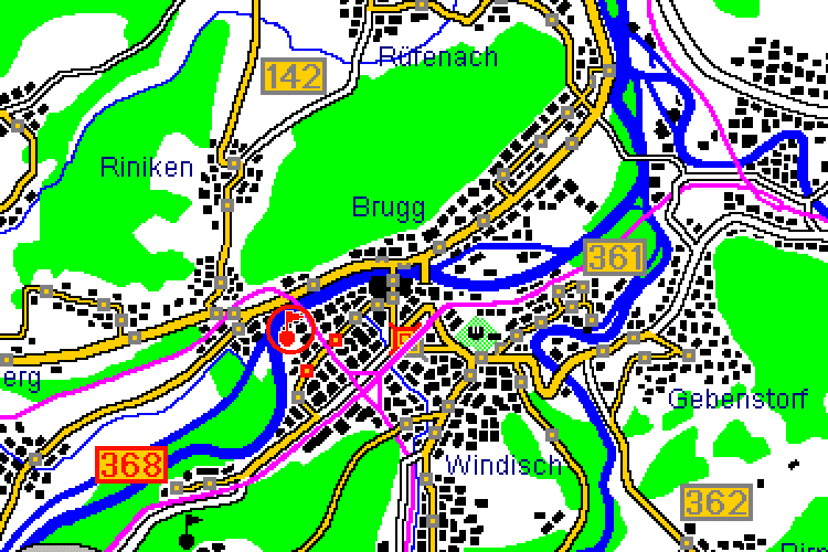 Der Weg zum Schl�sschen Altenburg.
